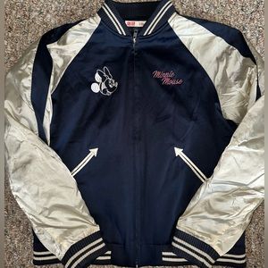 UNIQLO Disney Minnie Mouse Bomber Jacket Womens Size Small